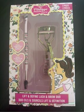 The Vintage Cosmetic Company Pink Floral Lift & Define Lash & Brow Duo